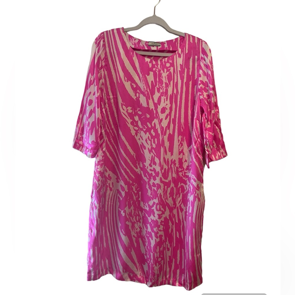 By Malene Birger Nonac Print Dress 100% Silk
